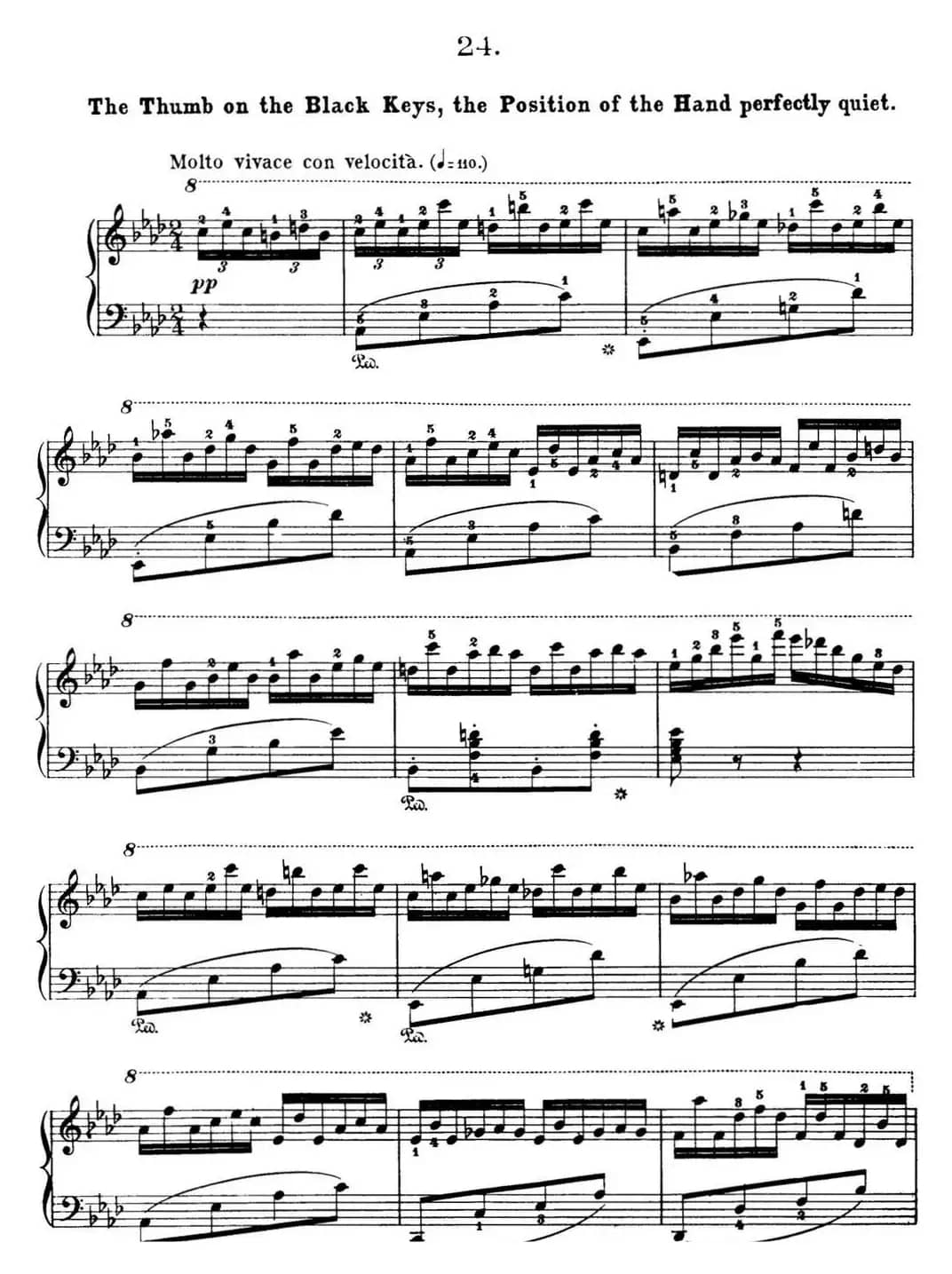 50首车尔尼Op.740钢琴手指灵巧技术练习曲（NO.24）