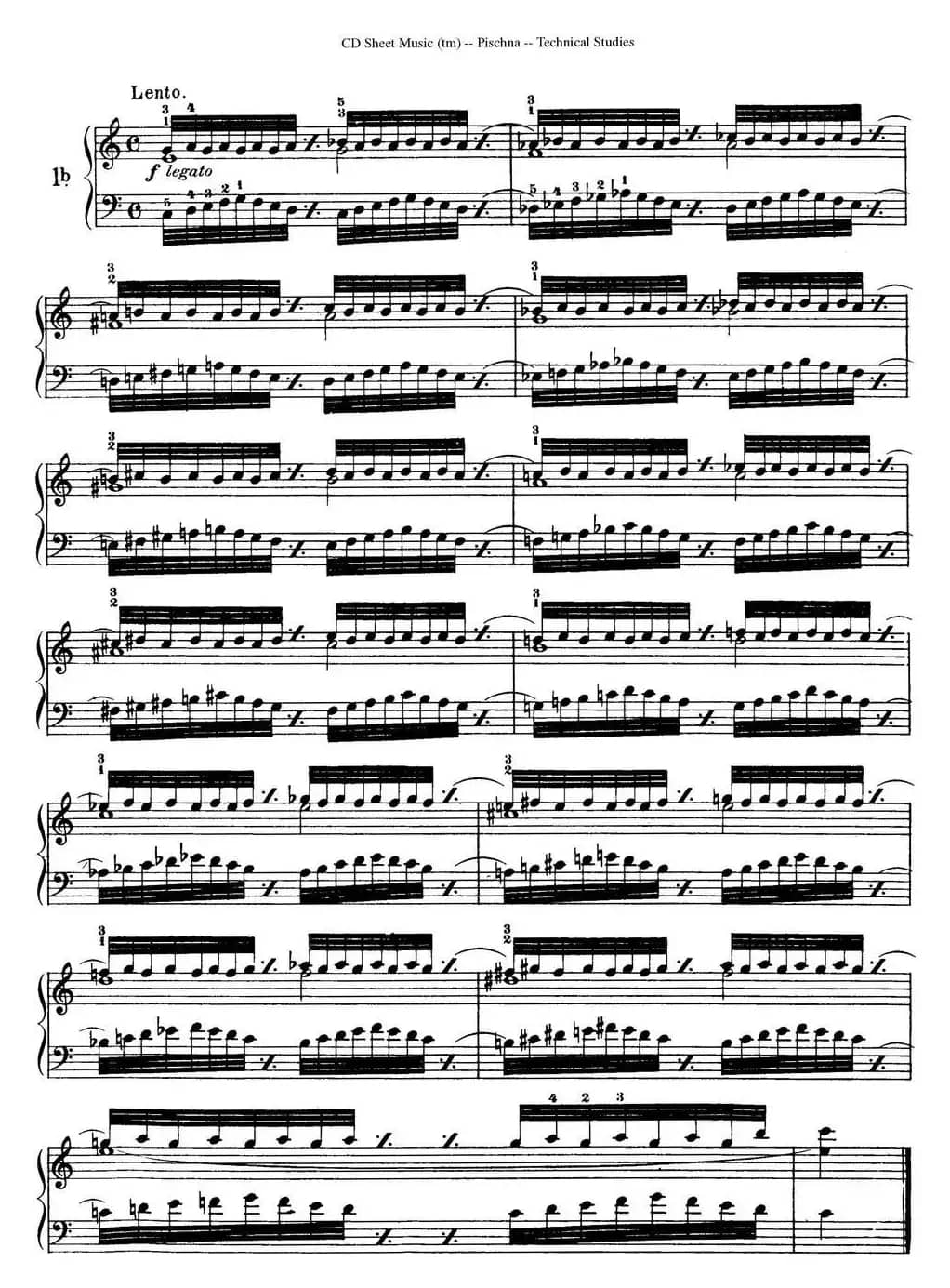 Technical Studies 60 Progressive Exercises （60首钢琴循序渐进练习曲 P1——10）