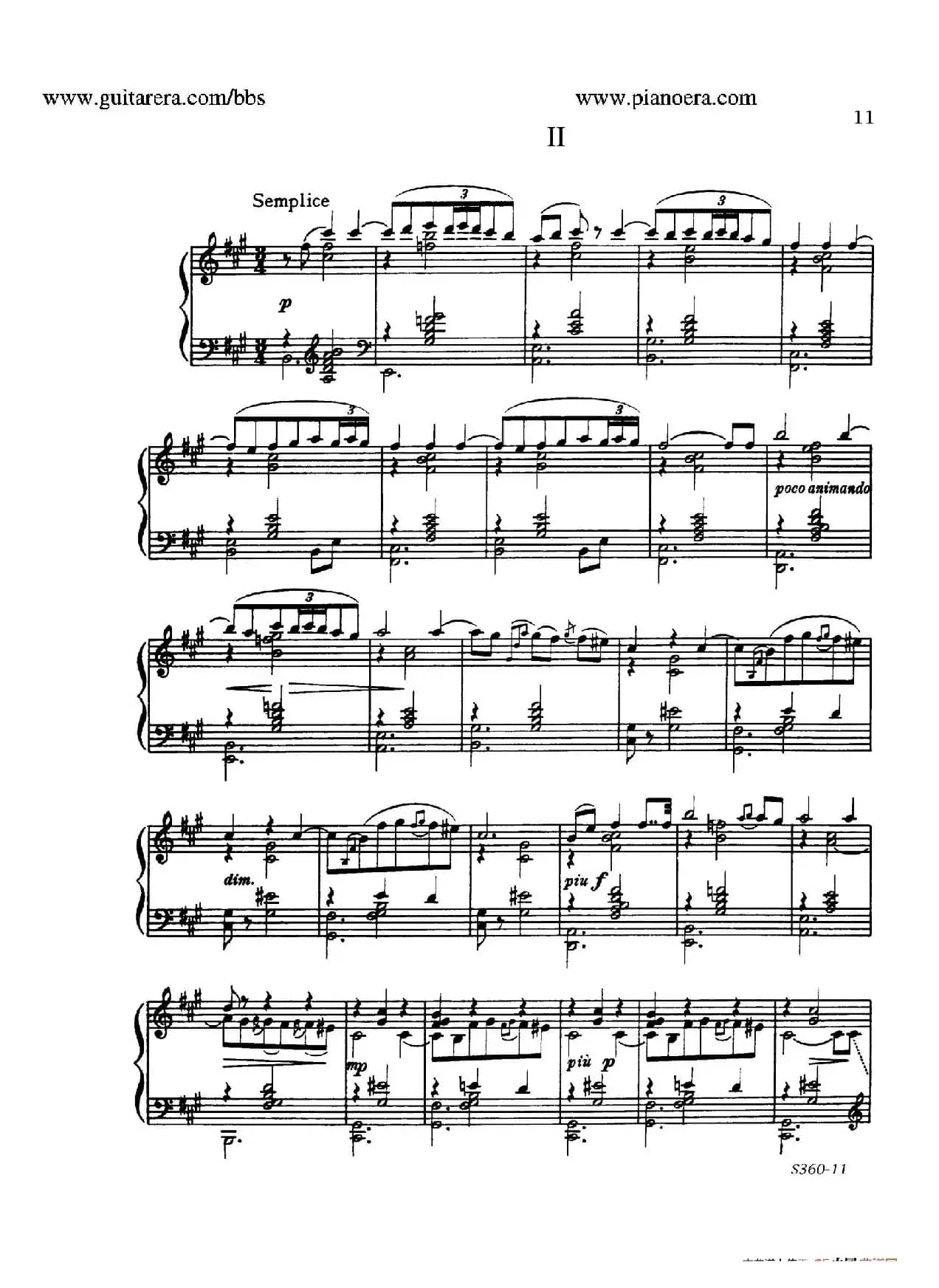 Fourth Piano Sonata S.360（第四钢琴奏鸣曲）
