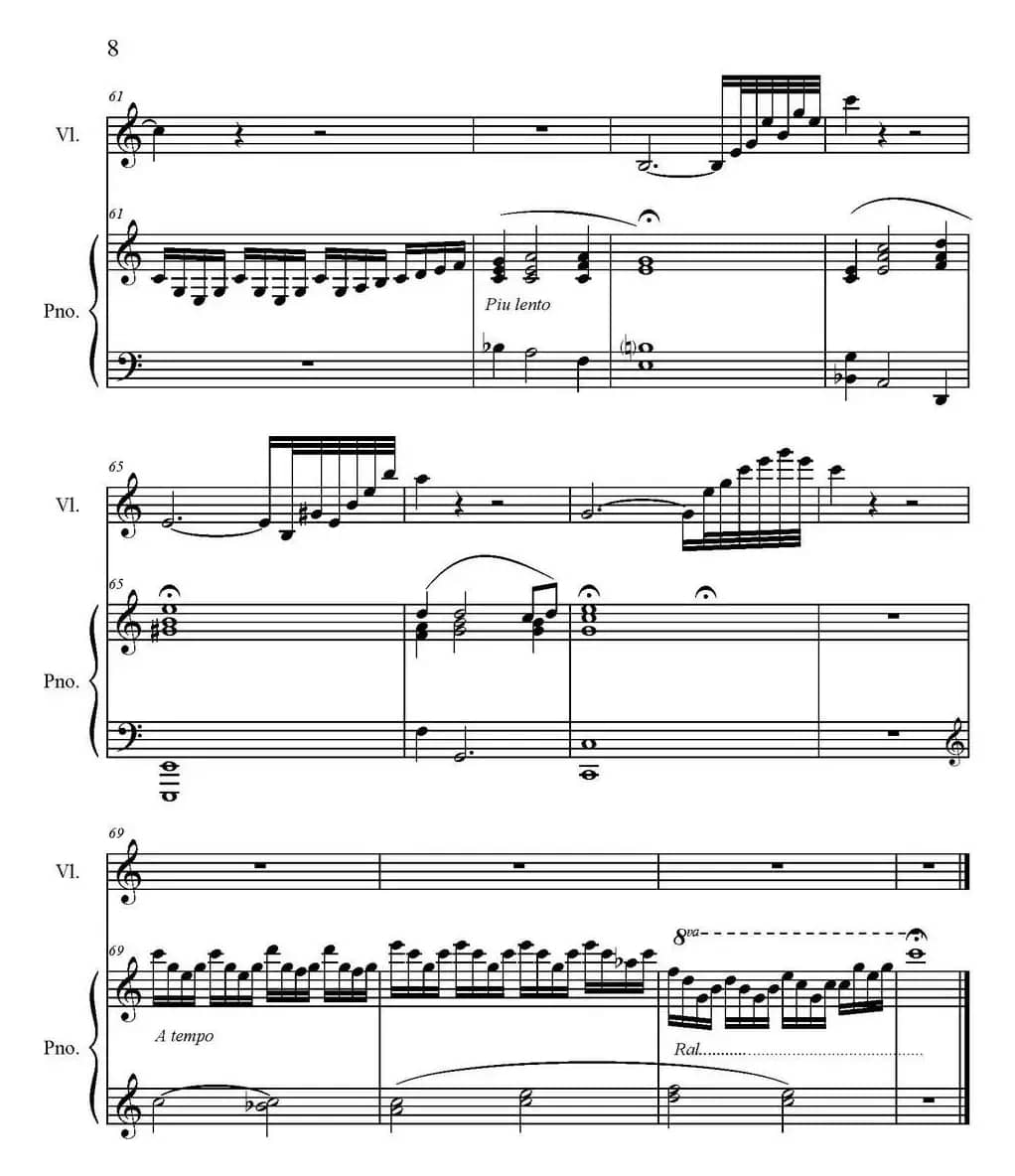 Sonate Verte（1-Prelude、小提琴+钢琴伴奏）