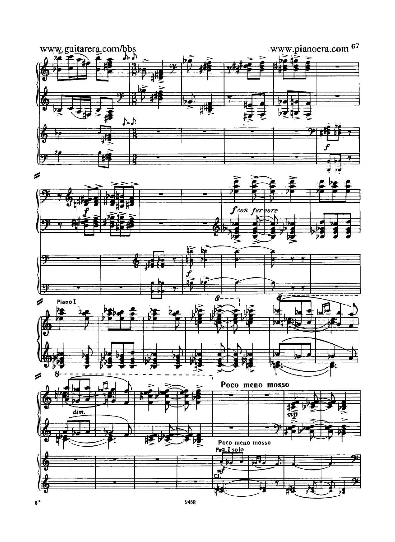 Piano Concerto in D-flat Major Op.37（降D大调钢琴协奏曲·Ⅲ·双钢琴）