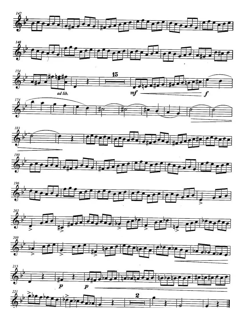 小号考级十级：音乐会乐曲