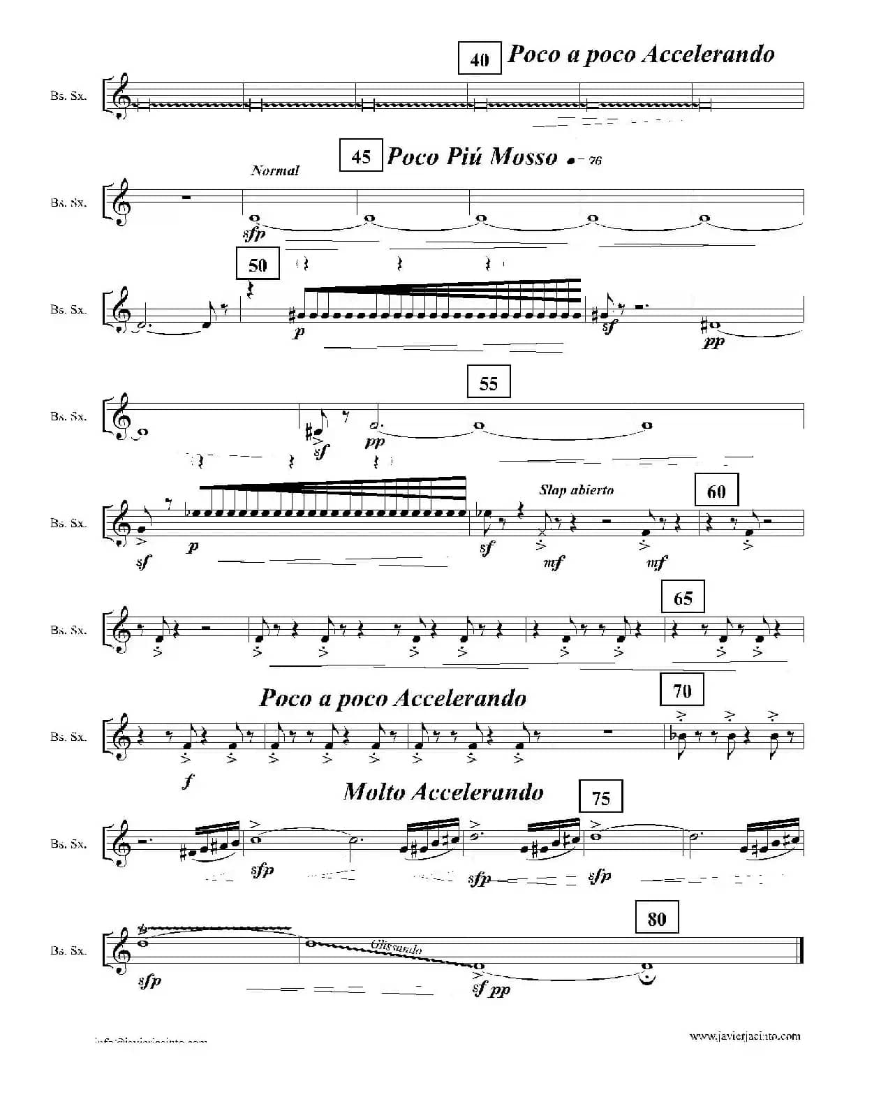 Ingravity（第一乐章）（低音萨克斯分谱）