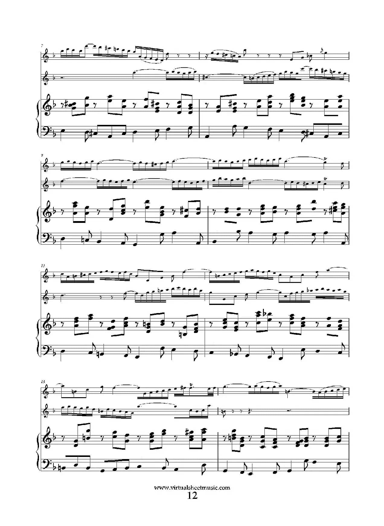 Concerto in D minor（双簧管+小提琴+钢琴伴奏）