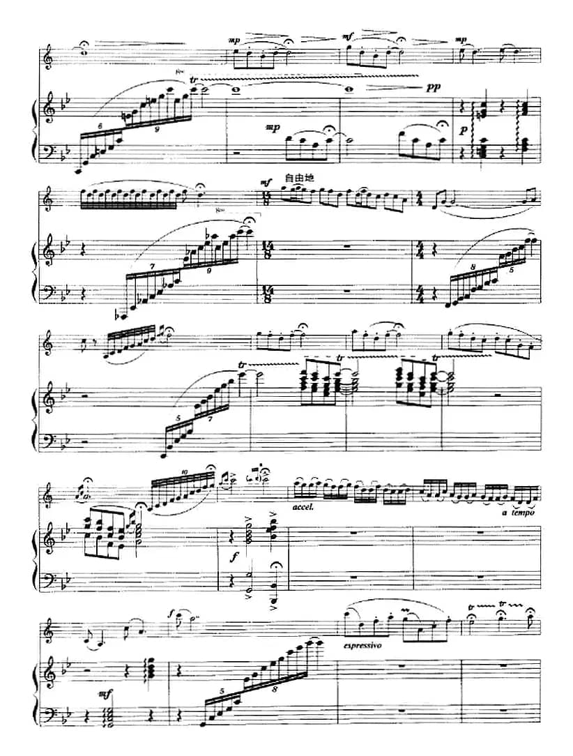 赶车（小协奏曲、小号+钢琴伴奏）