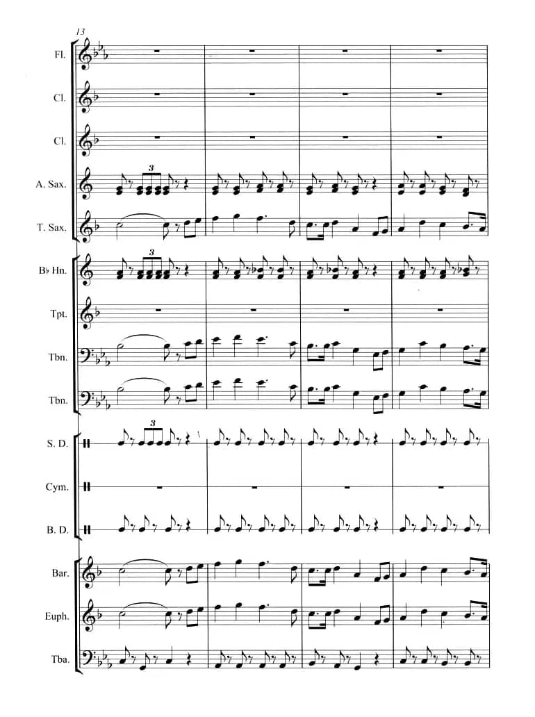 走向复兴（管乐合奏总谱）