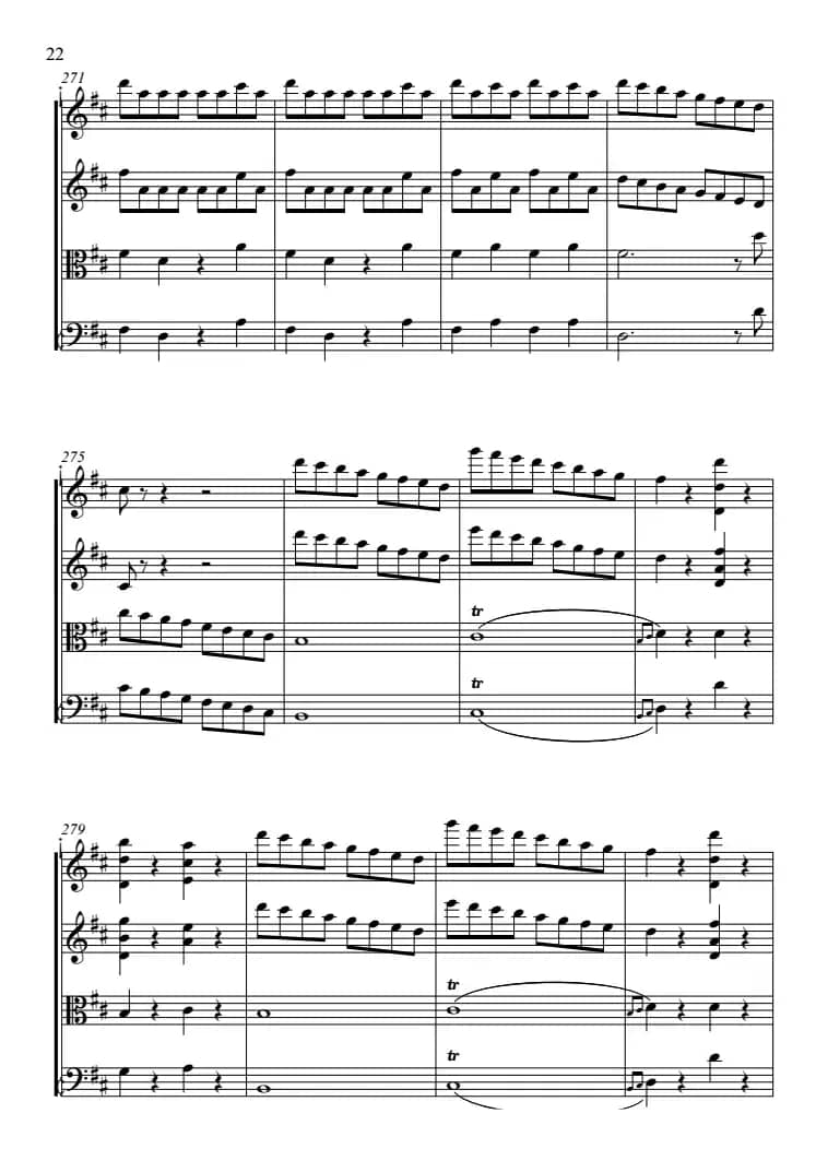 费加罗的婚礼（弦乐四重奏）