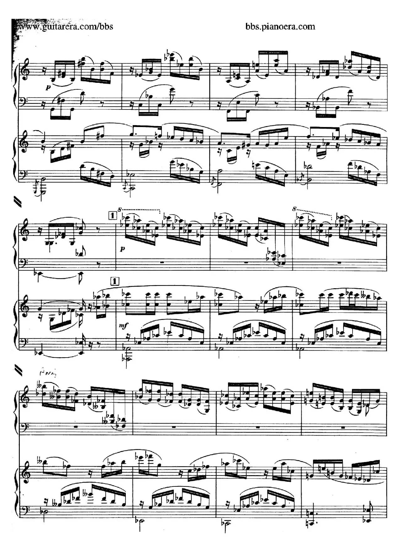 Piano Concerto in c-sharp Minor （升c小调钢琴协奏曲·第一乐章）