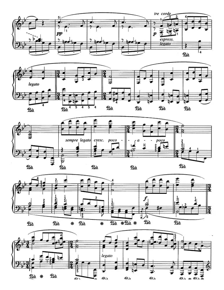 不可不弹的世界钢琴名曲：如歌的行板