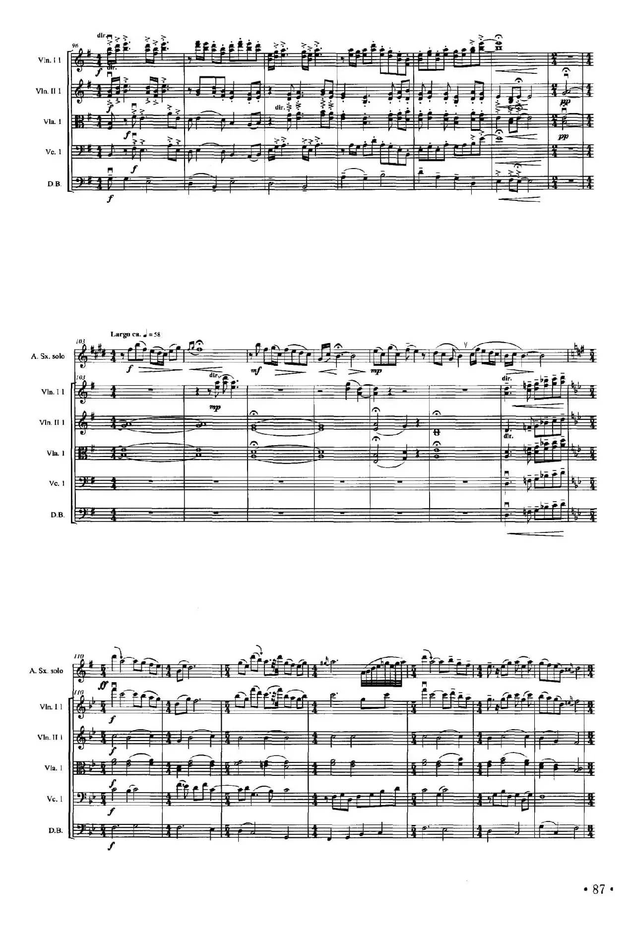 道情（萨克斯+弦乐队总谱）