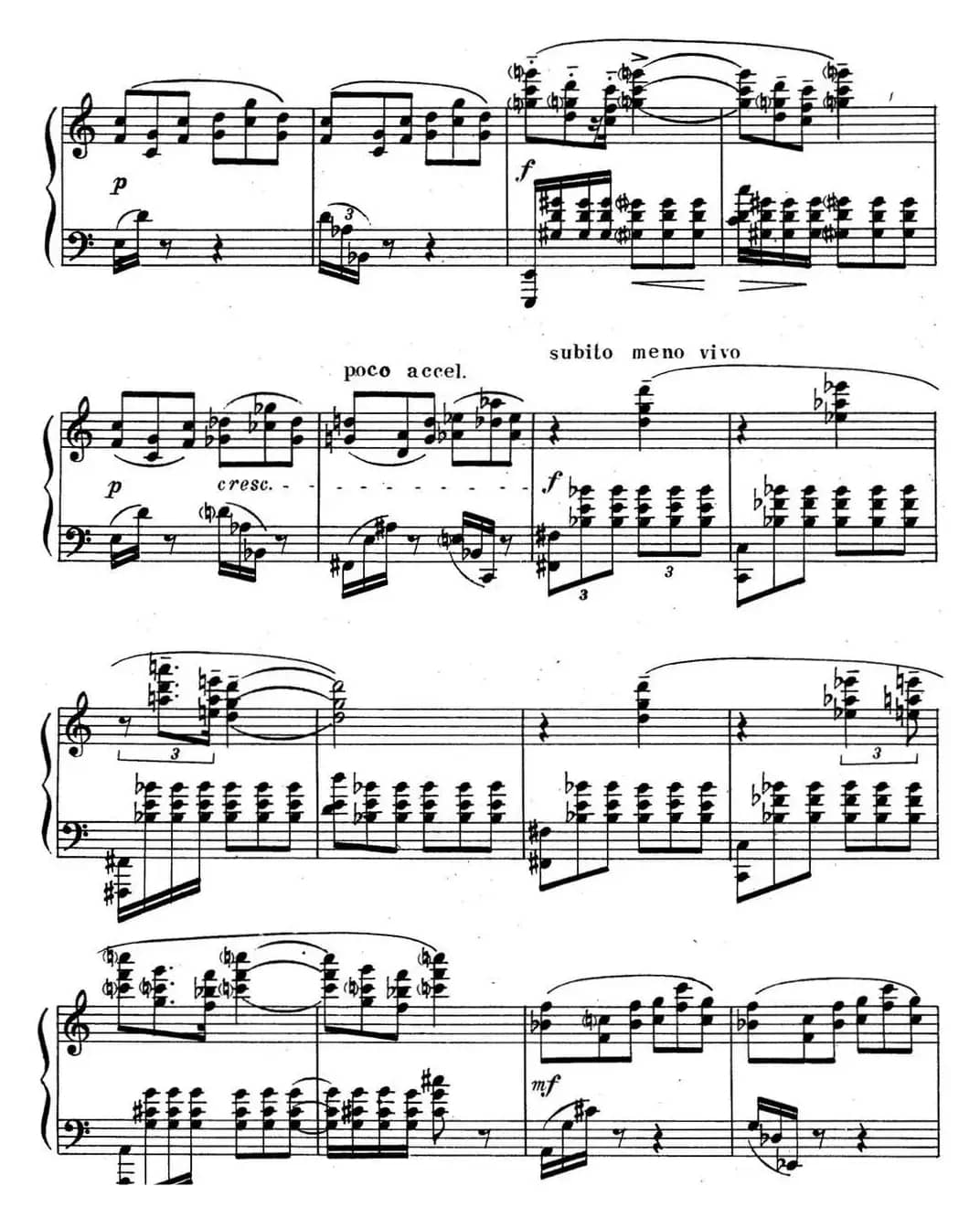 斯克里亚宾 钢琴练习曲 Op.65 No.3 