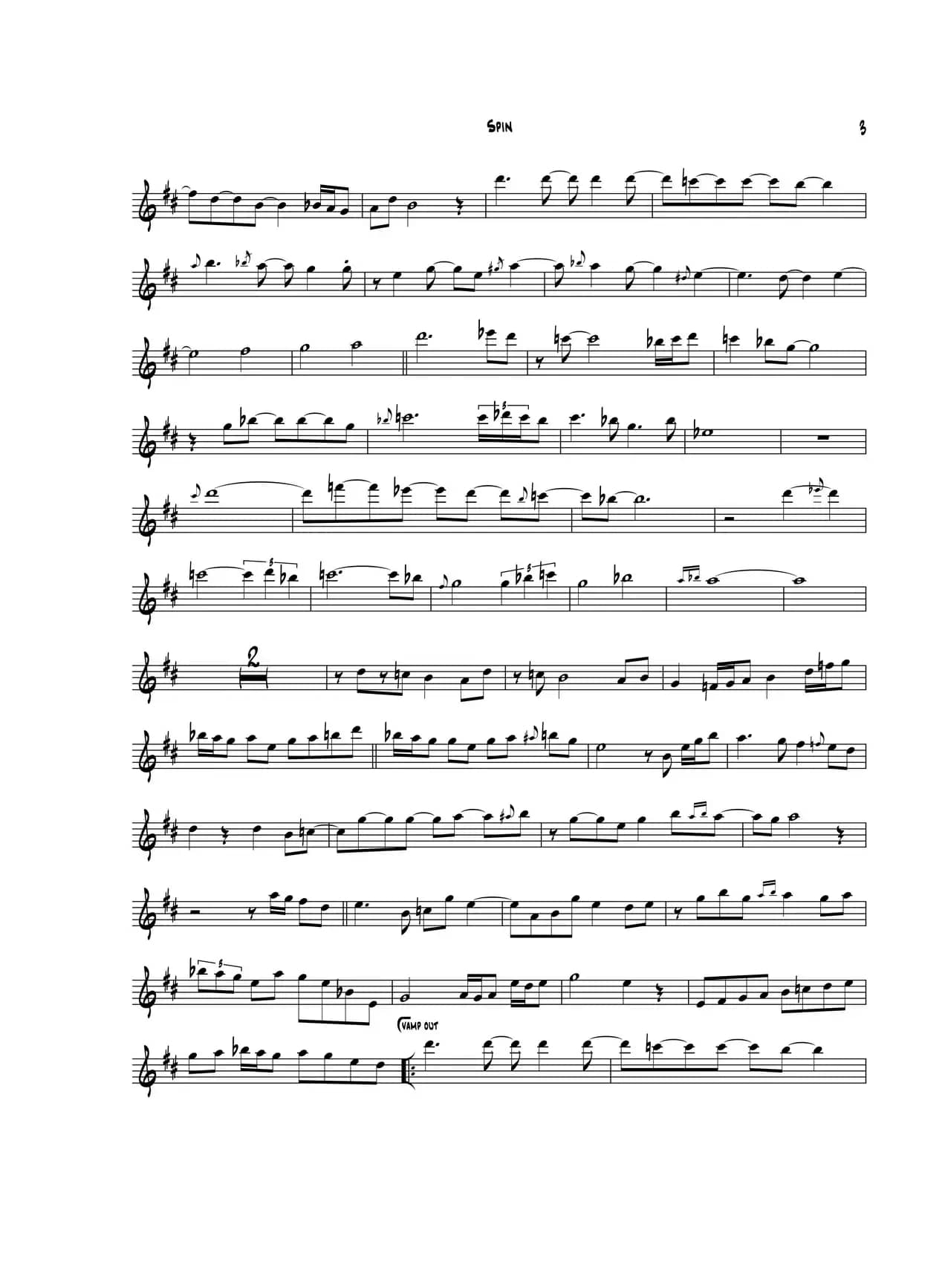 Spin（次中音萨克斯）