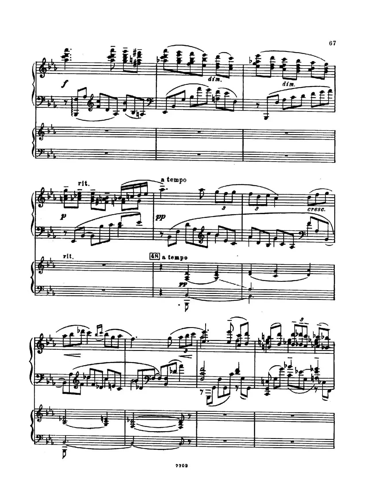 升f小调第一钢琴协奏曲 Op.1（双钢琴版）