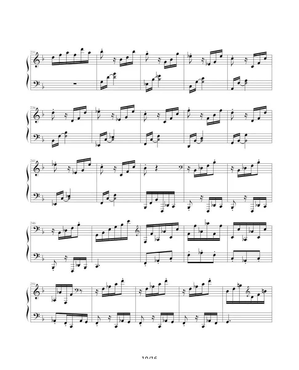 暴风雨（Beethoven's Sonata NO.17 Mov.3 ）