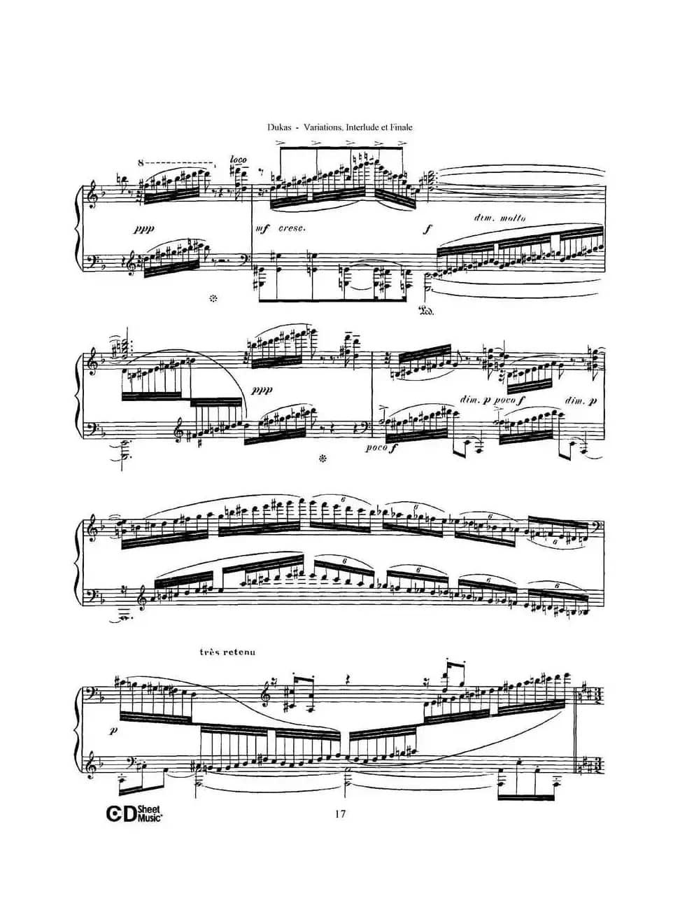 Variations, Interlude & Finale on theme de Rameau（拉摩主题变奏曲、间奏曲和终曲·第一部分）