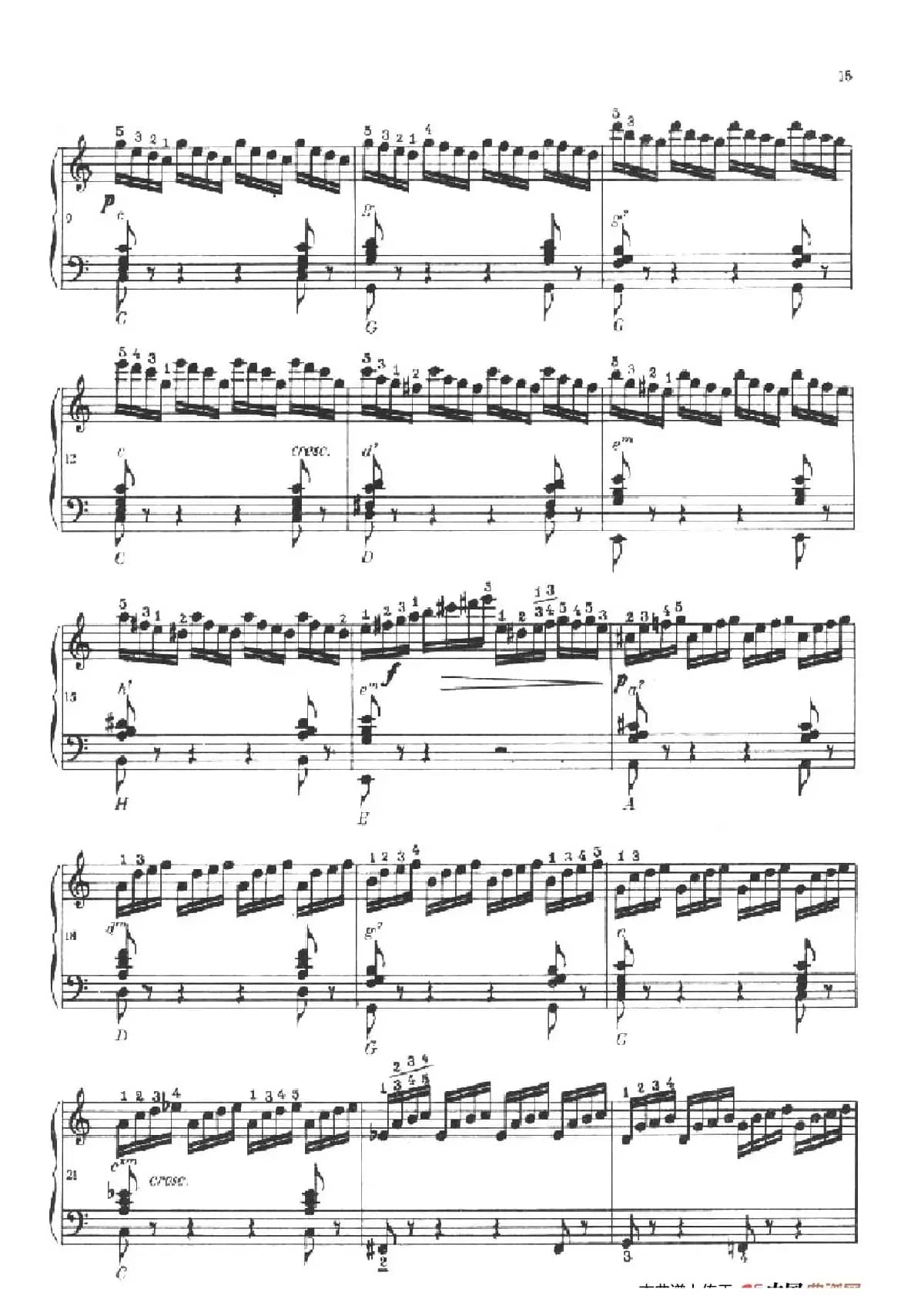 《车尔尼手风琴练习曲集》第Ⅱ册（第5——8首）