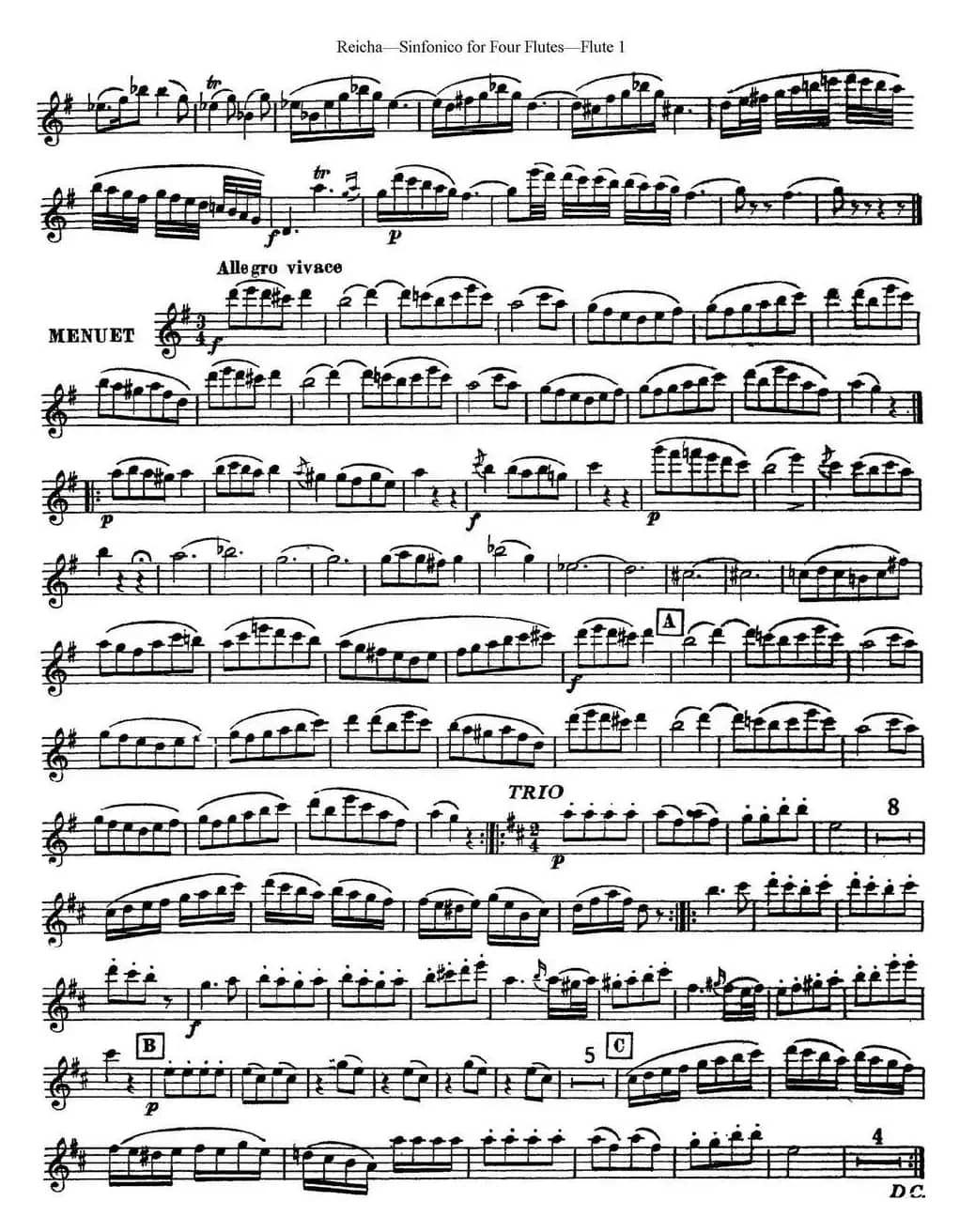 瑞查长笛四重奏（Flute 1）