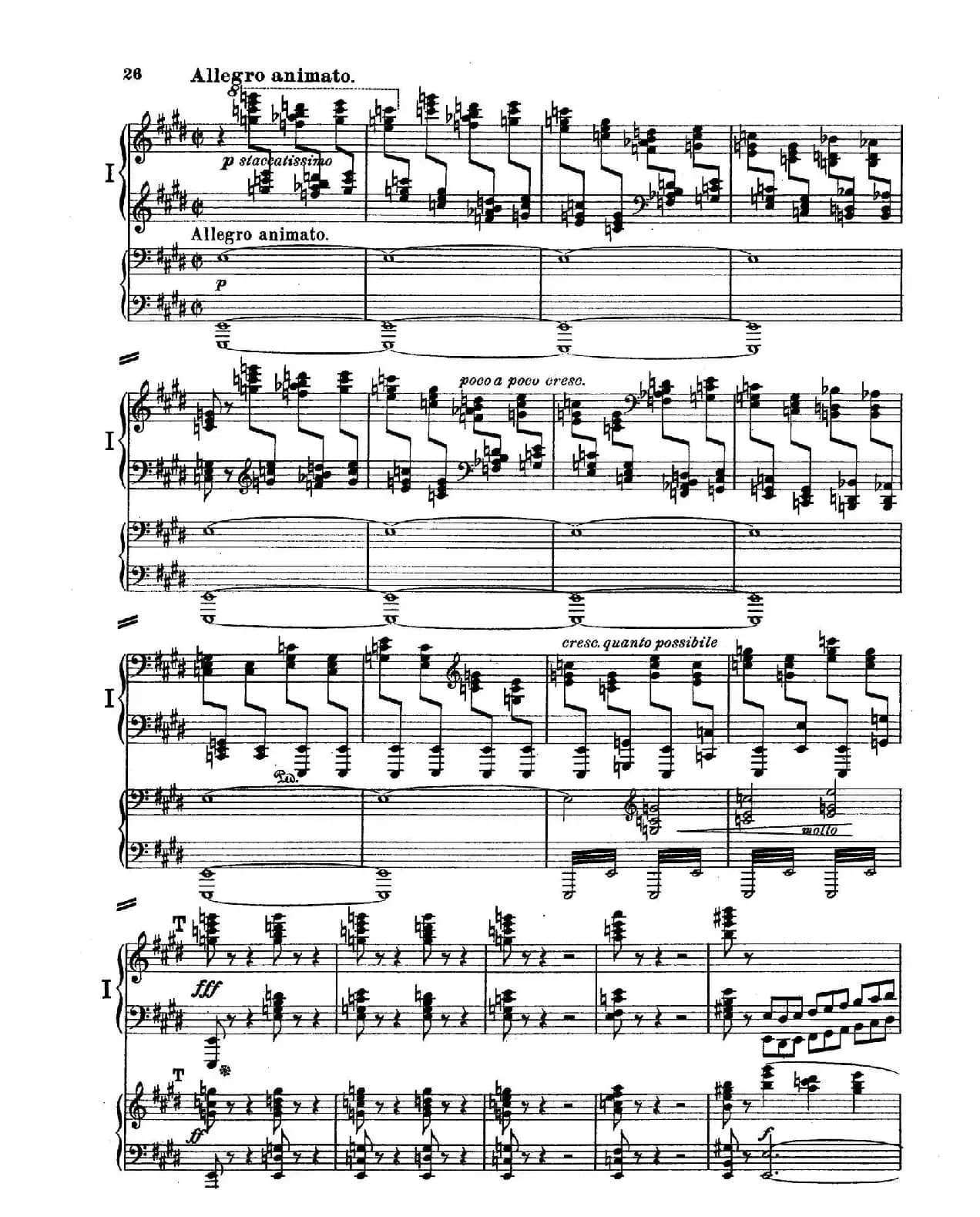 Piano Concerto in E Major Op.59(E大调钢琴协奏曲·双钢琴·第一乐章)
