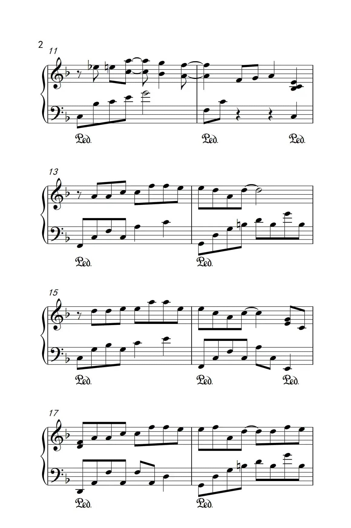 小幸运（《弹吧音教》制谱版）