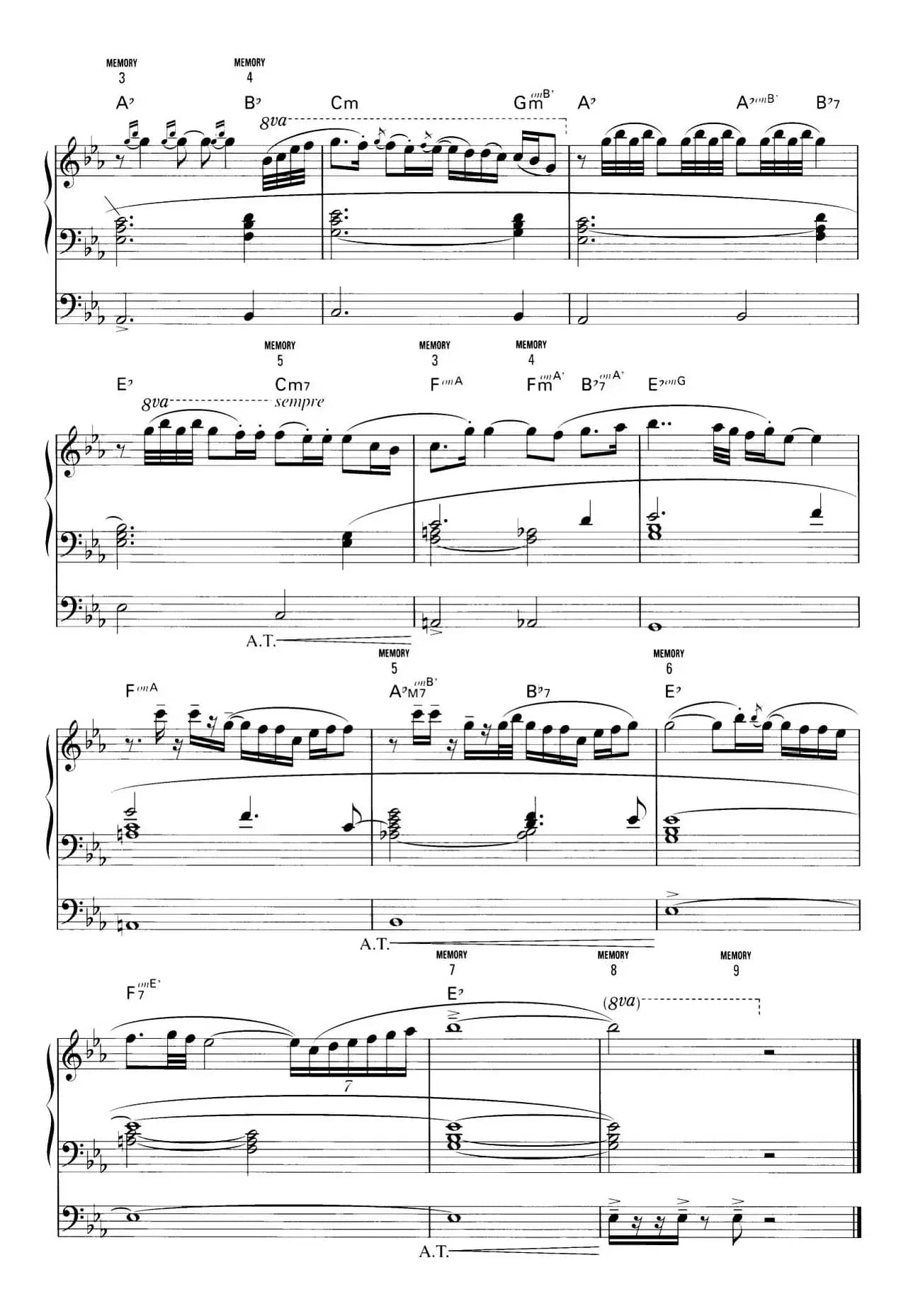 AYURA（双排键电子琴谱）