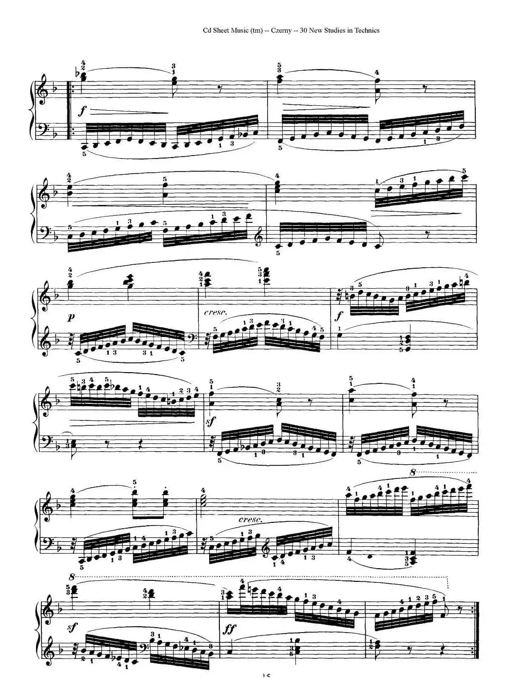 Czerny - 30 New Studies - 9（车尔尼Op849 - 30首练习曲）