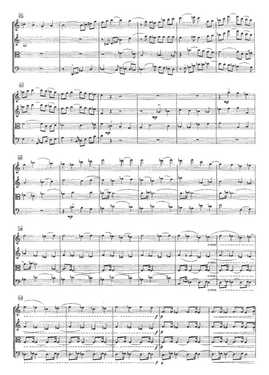 第二弦乐四重奏（高明祎作曲版）