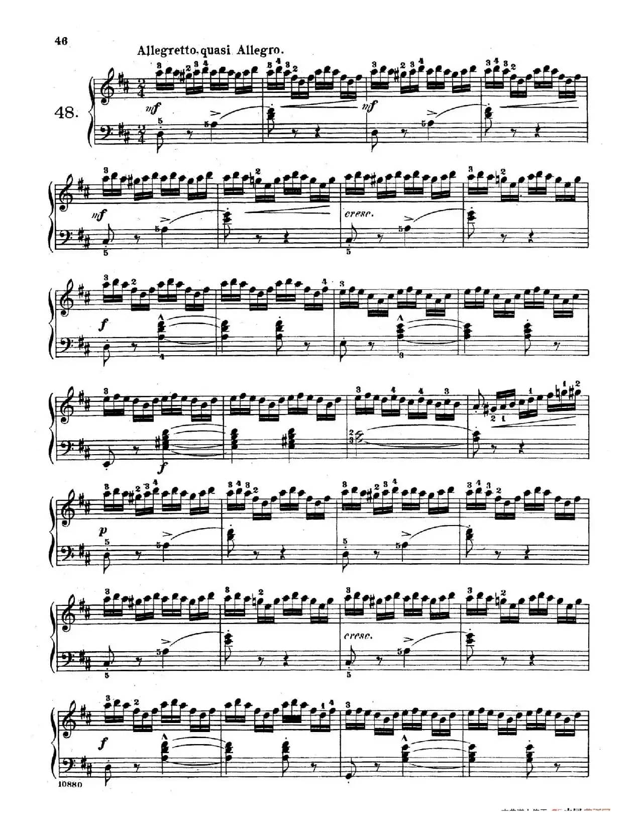 Etudes Enfantines Op.37（儿童钢琴练习曲 第46——50首）