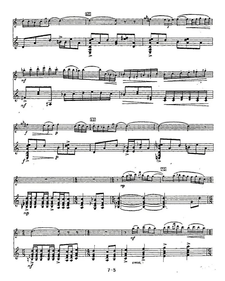 Cantos sierras（山脉之歌）（长笛+吉他）