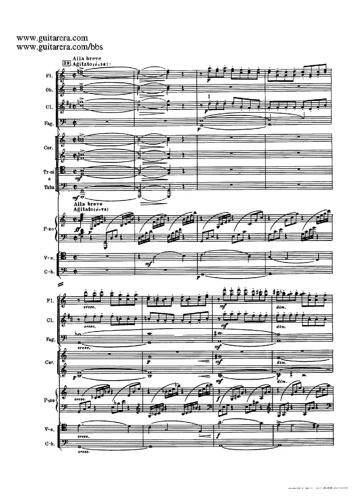 c小调第二钢琴协奏曲 Op.18（第三乐章总谱P25——37）