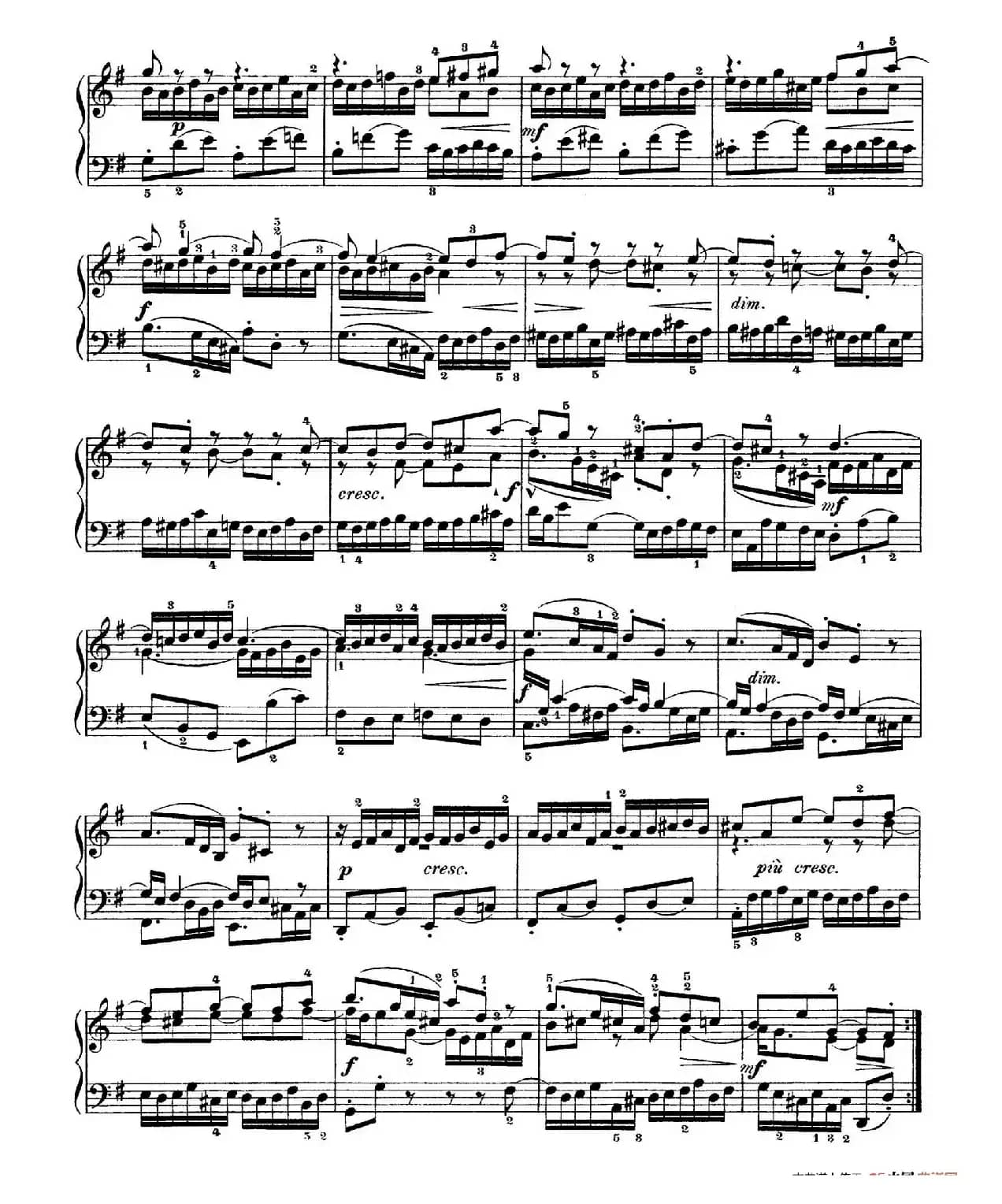 Six Partitas BWV 825-830（6首帕蒂塔·5）