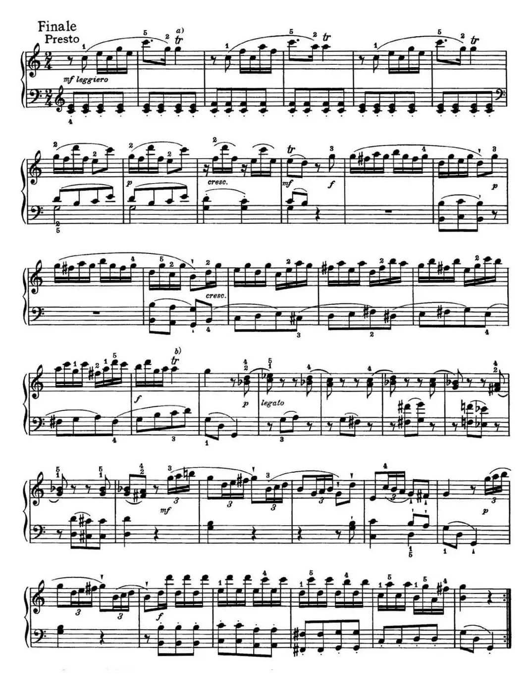 海顿 钢琴奏鸣曲 Hob XVI 10 Divertimento C major