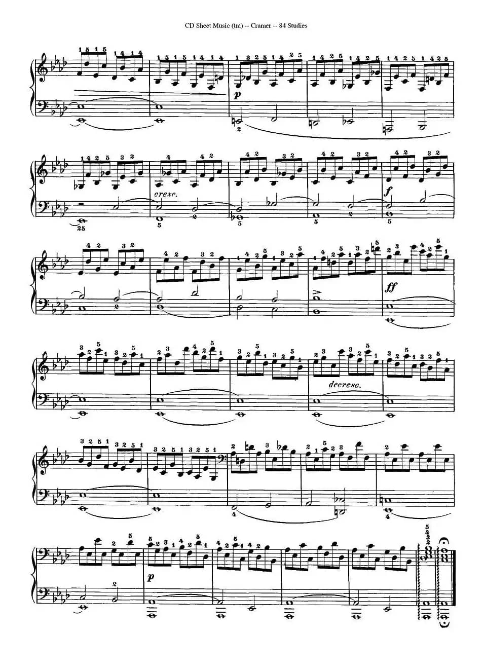 Cramer - 84 exercices（26—30）（克拉莫84首钢琴练习曲）