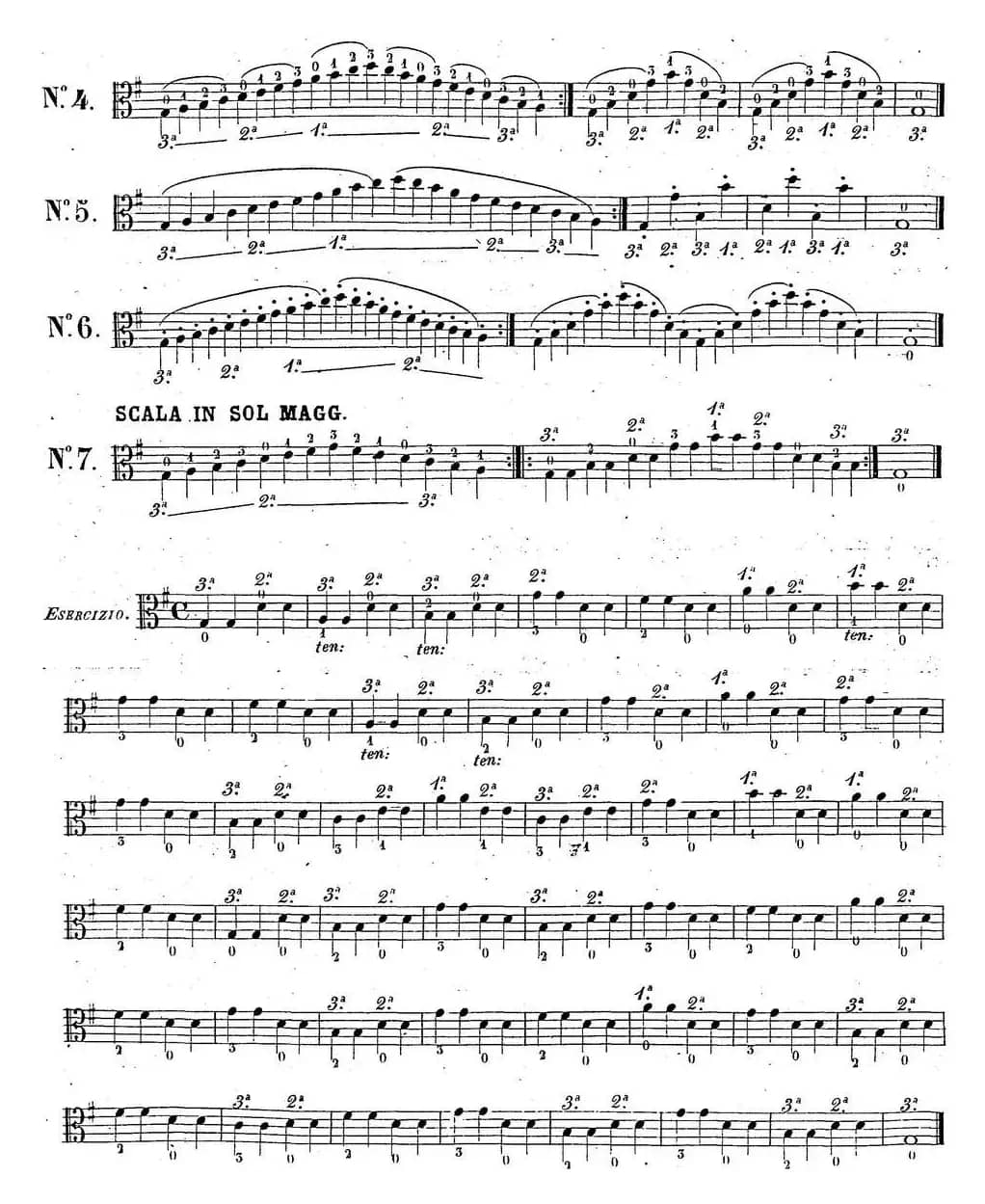 卡瓦利尼《中提琴演奏教程》练习曲