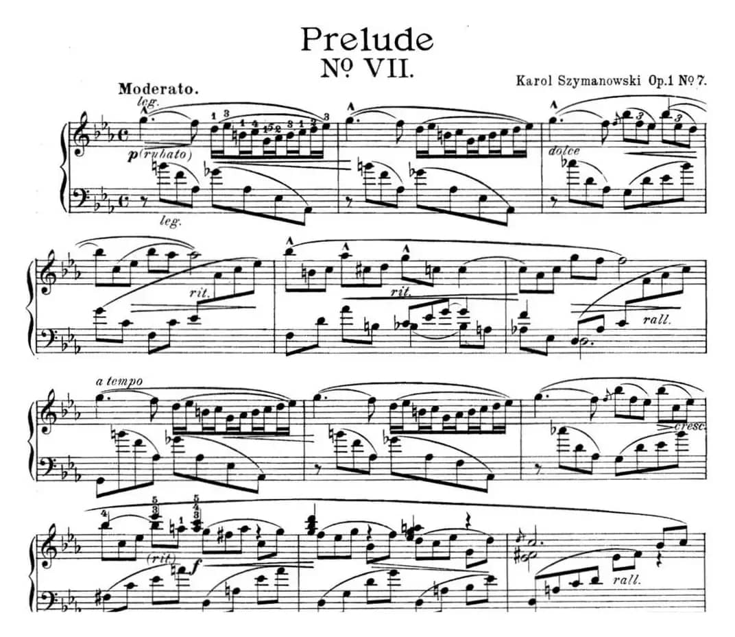 希曼诺夫斯基 9首钢琴前奏曲 Op.1 No.7
