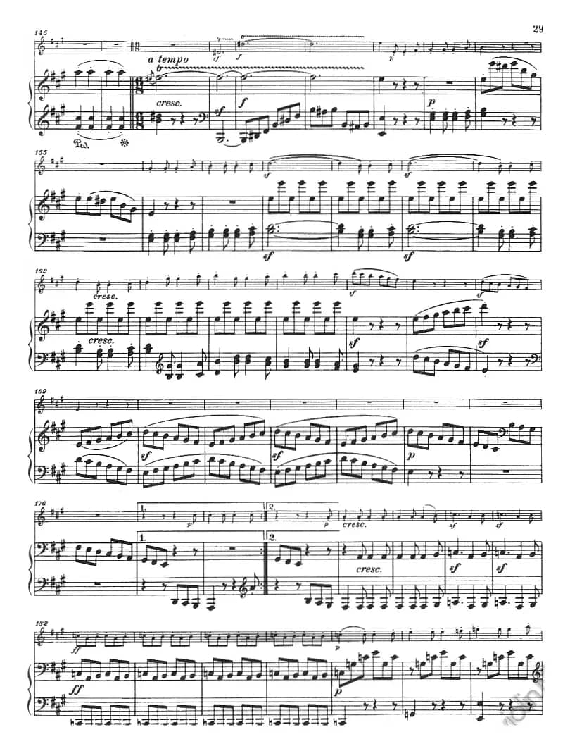 献给好友鲁道尔夫·克鲁采：奏鸣曲（A大调、小提琴+钢琴伴奏）