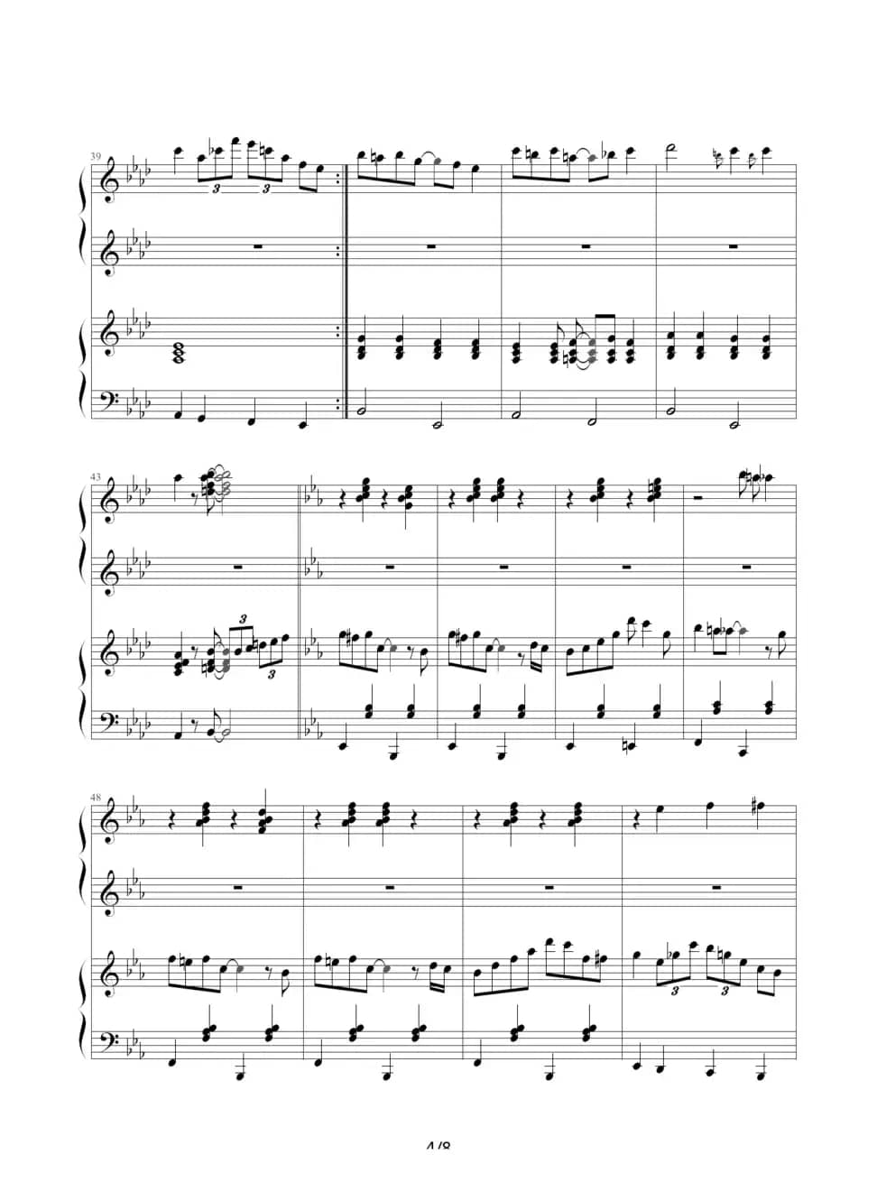 小兔来了（四手联弹）