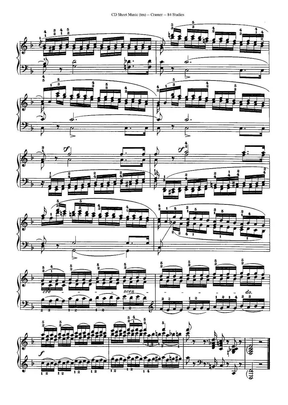 Cramer - 84 exercices（31—35）（克拉莫84首钢琴练习曲）