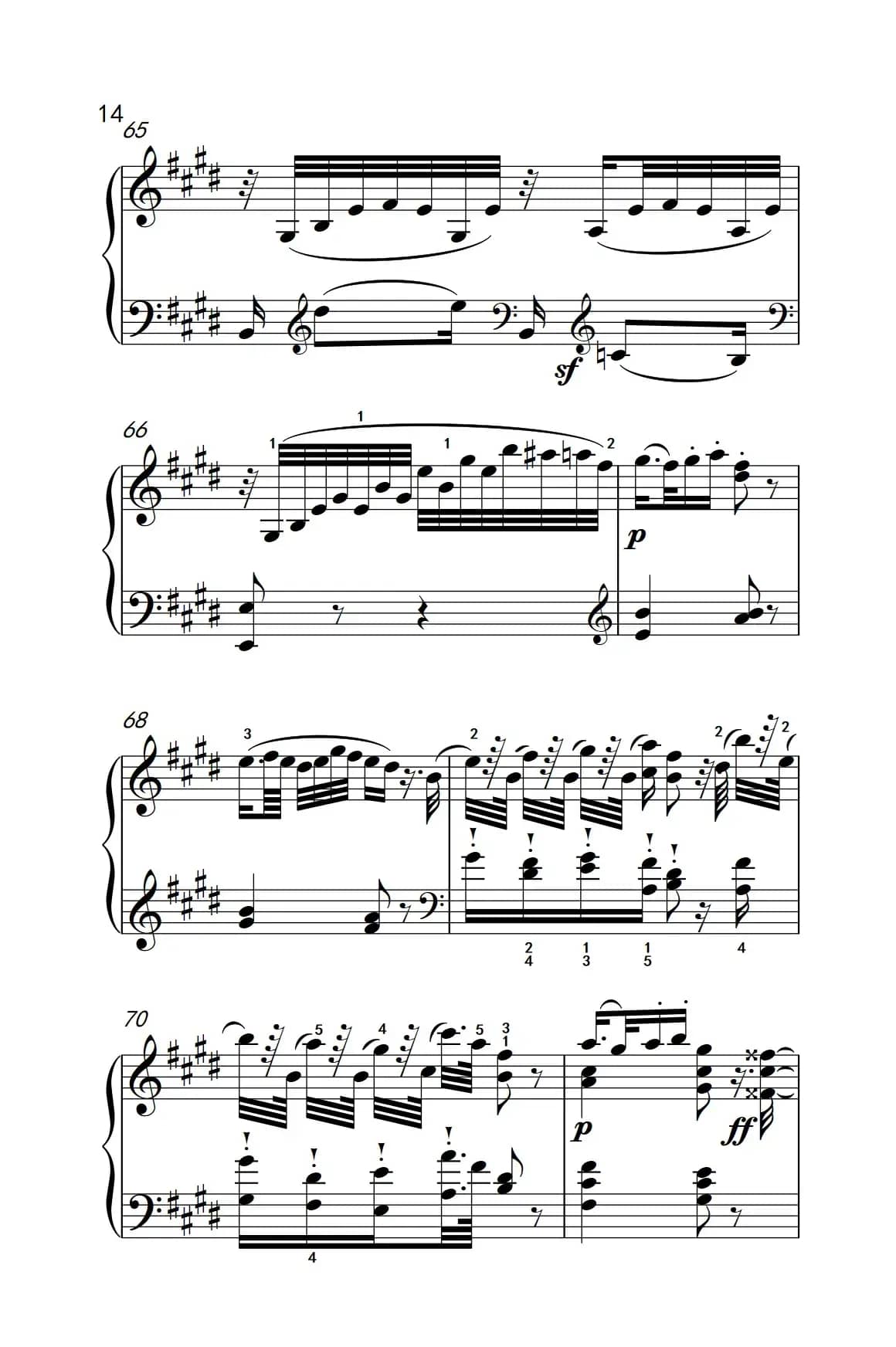 奏鸣曲 Opus 2 Nr.3 第二乐章（贝多芬奏鸣曲集 1）