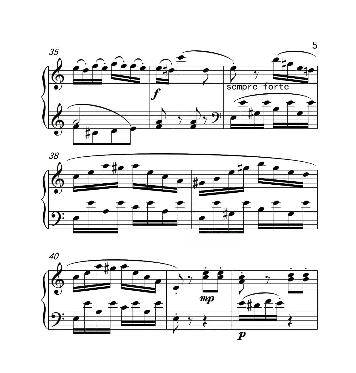 第六级B组 C大调奏鸣曲（中国音乐学院钢琴考级作品1~6级）