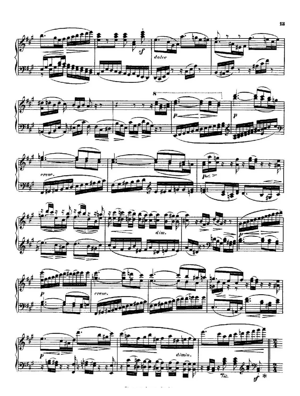 Quartet No.14(升c小调第十四弦乐四重奏钢琴版)