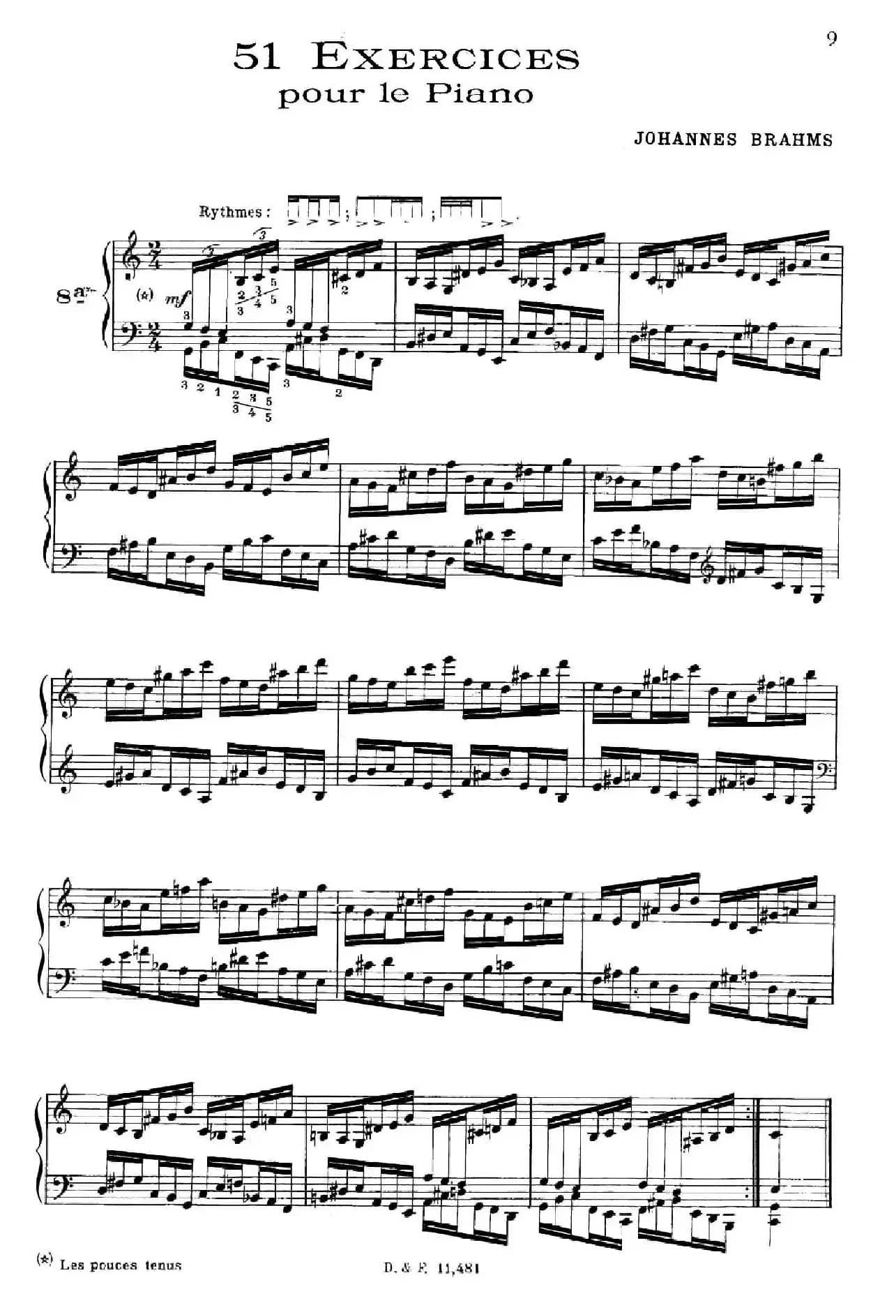 51 Exercises, WoO 6（51首钢琴练习 8—12）