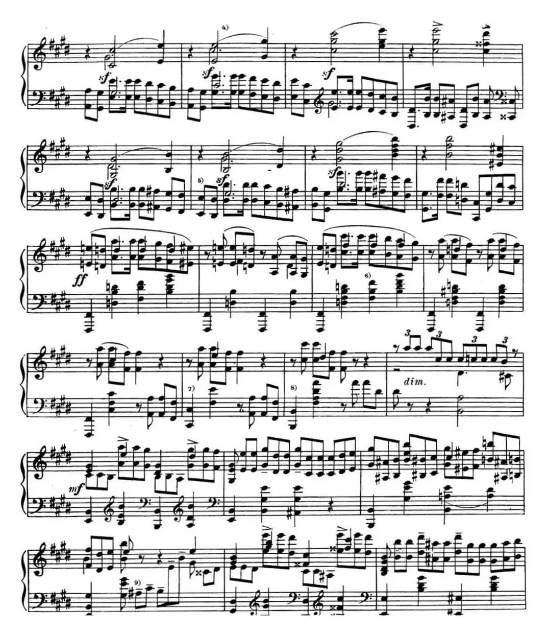 斯克里亚宾 钢琴练习曲 Op.8 No.5 Alexander Scriabin Etudes