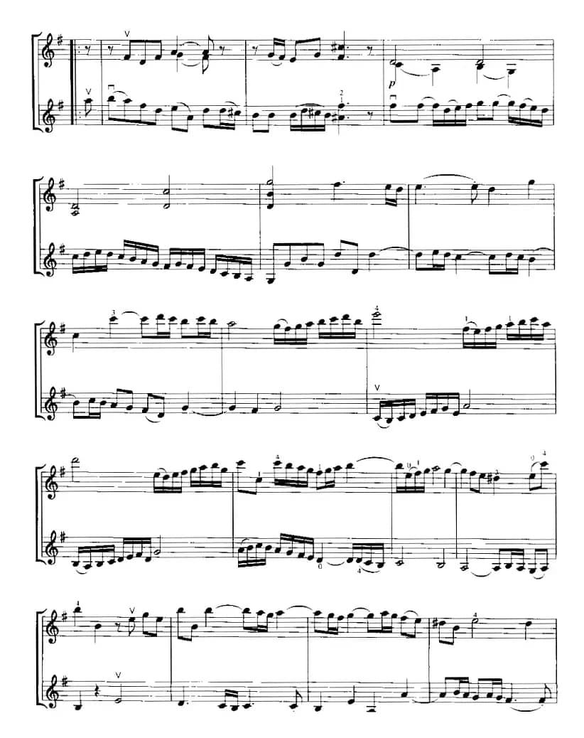 霍曼《小提琴基础教程》选曲：回忆（二重奏）