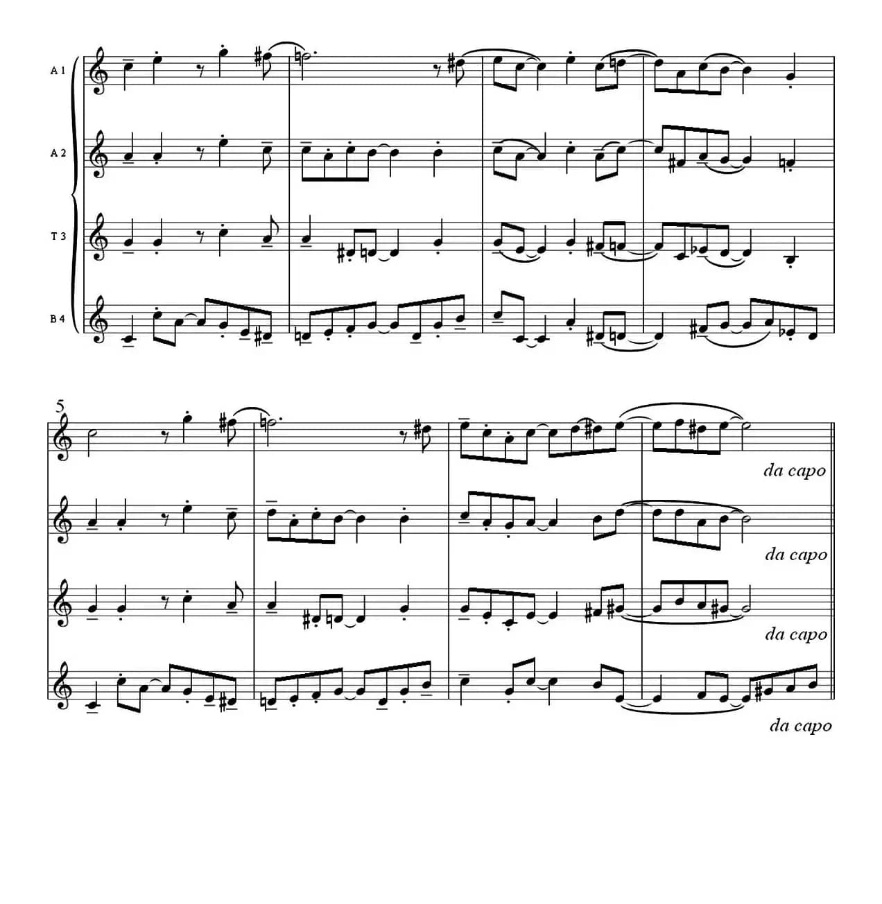 Bossa peque（四重奏）