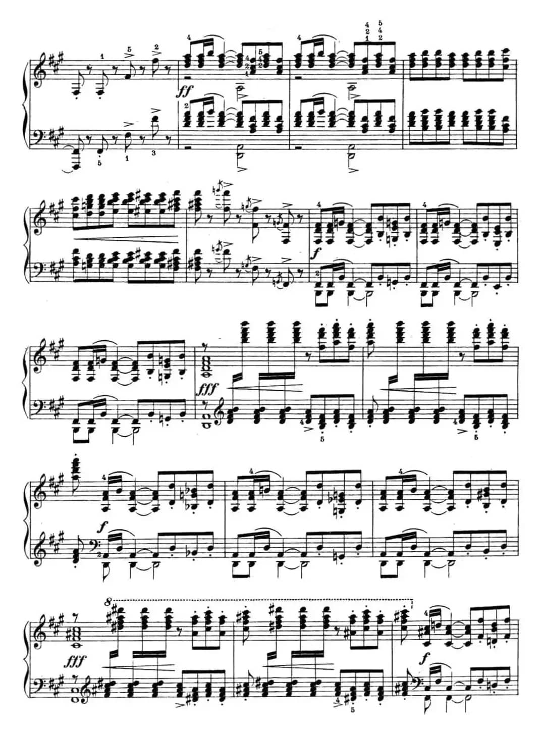 拉赫玛尼诺夫 幻想小品集 Op.3 No.4 小丑 升f小调