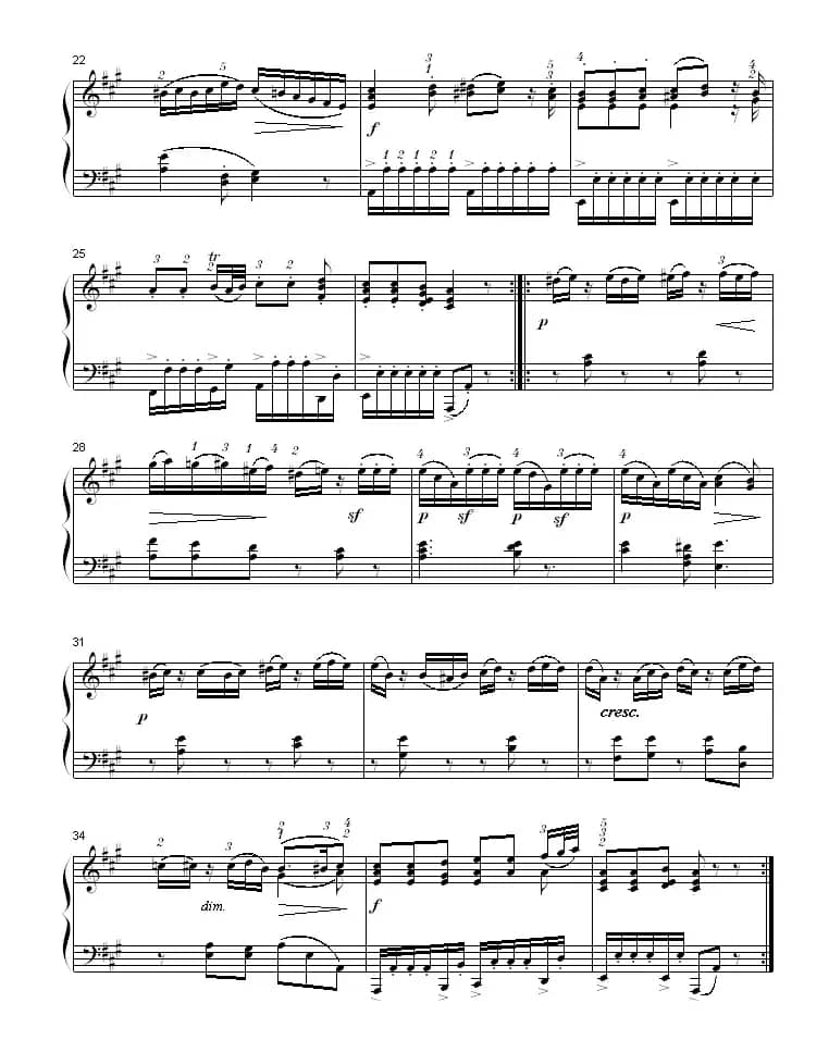 A大调钢琴奏鸣曲