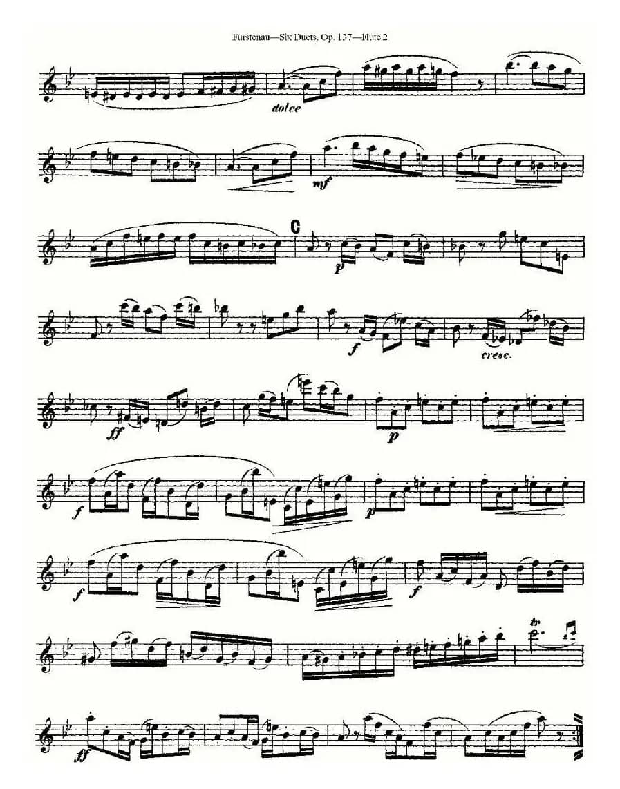 Six Duets, Op.137 之五（二重奏 六首作品 137号）