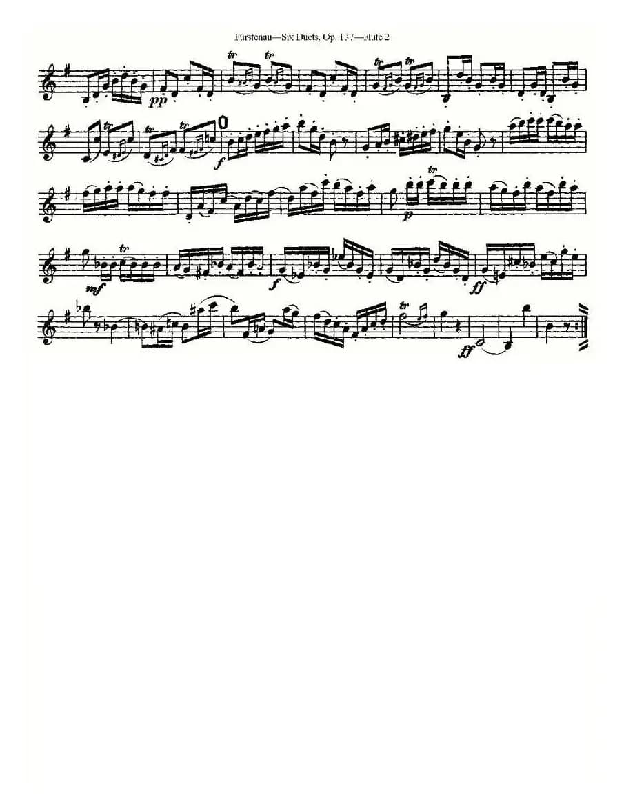 Six Duets, Op.137 之二（二重奏 六首作品 137号）