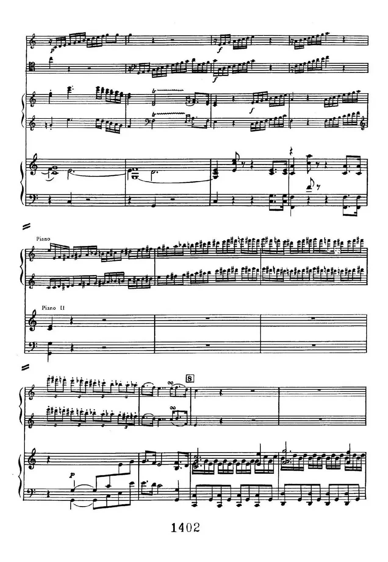 Triple Concerto in C Major Op.56(C大调三重协奏曲·双钢琴·Ⅰ)