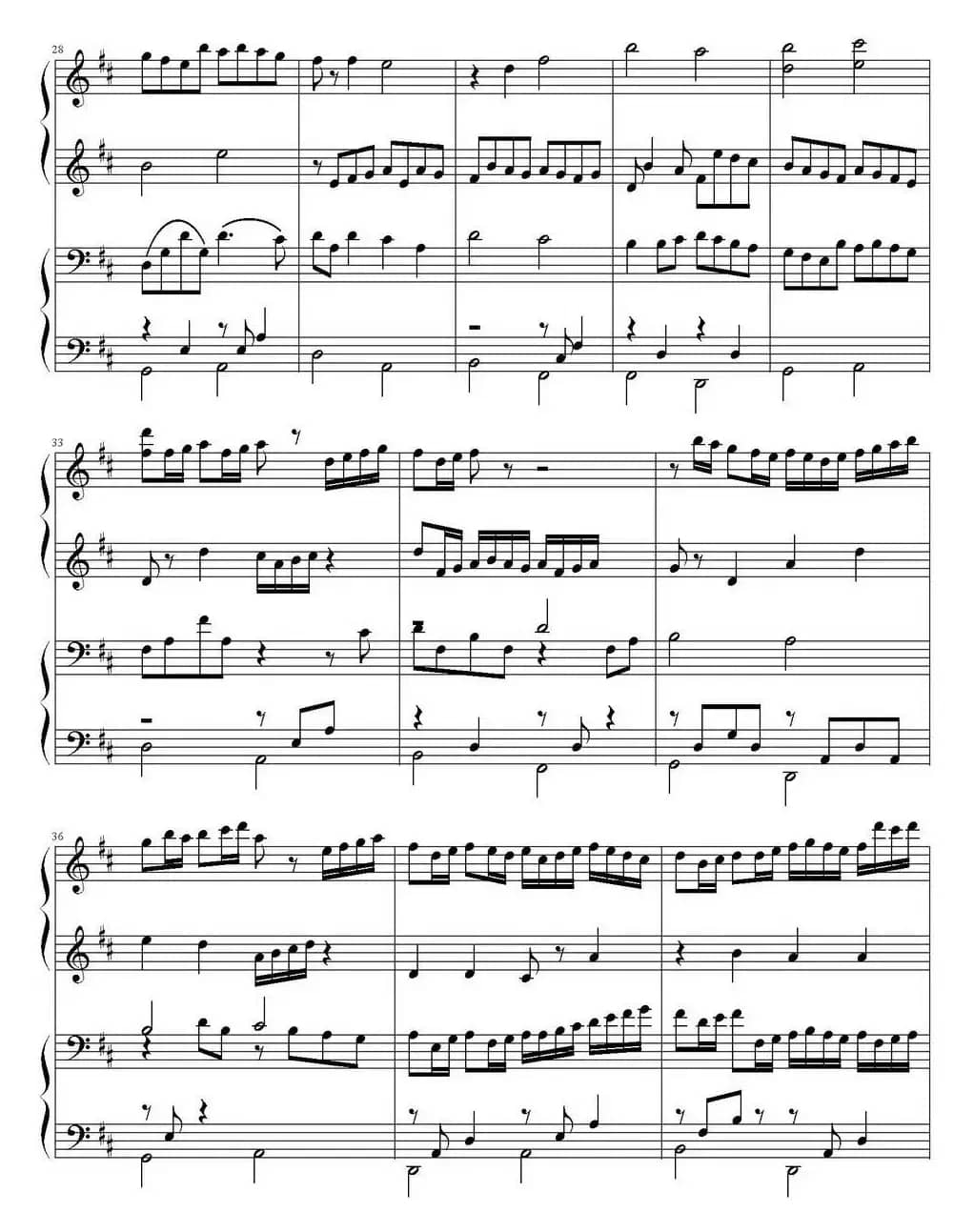 卡农（四手联弹）